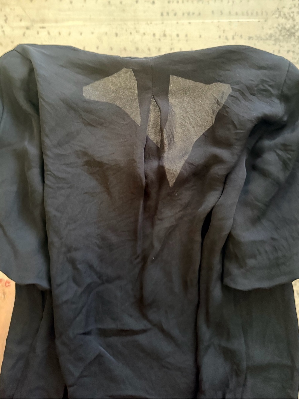 Joie black silk Short-Sleeve blouse